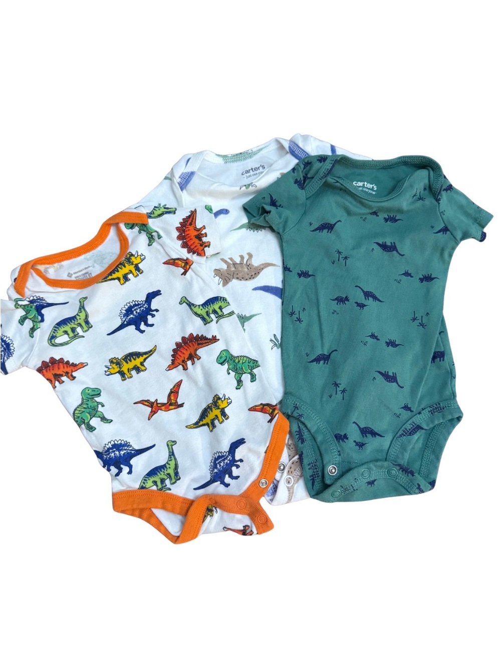 Dinosaur bundle - 3 Short Sleeve One-Piece Bodysuits